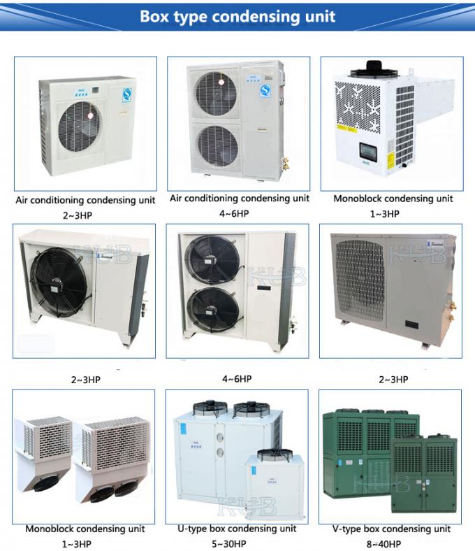 5HP to 25HP Cold Room Condensing Unit Box Type Refrigeration Unit air Cooled Condensing Low-noise Refrigeration Unit 5