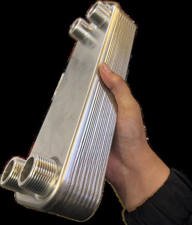 Échangeur de chaleur en tôle résistant à la corrosion, en acier inoxydable 316L, pour les conditions de travail chimiques