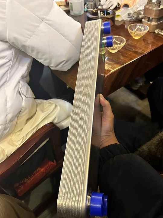 Échangeur de chaleur en tôle résistant à la corrosion, en acier inoxydable 316L, pour les conditions de travail chimiques