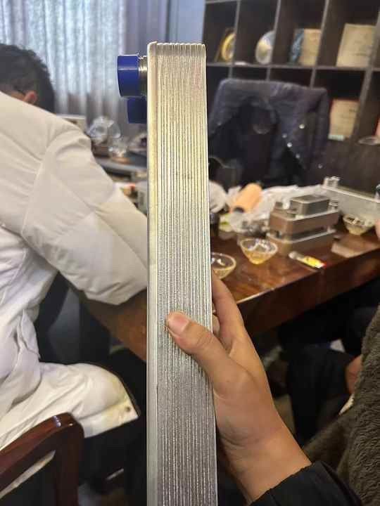 Échangeur de chaleur en tôle résistant à la corrosion, en acier inoxydable 316L, pour les conditions de travail chimiques