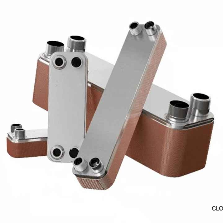 B3-26-34D Échangeur de chaleur brasé en acier inoxydable 304/316 de 1 HP à 6 HP OEM BPHE Type de plaque Échangeur de chaleur industriel pour refroidisseur