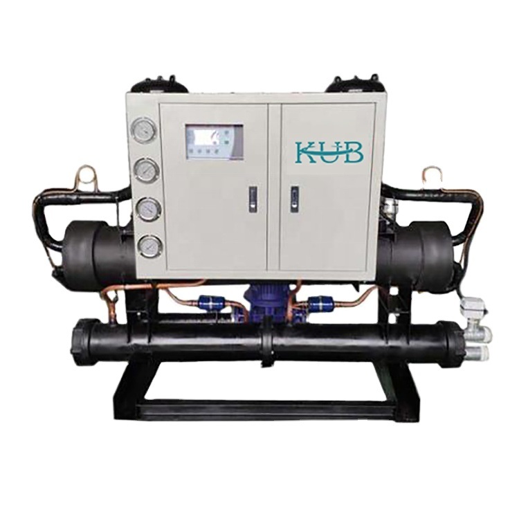 Refroidisseur d'eau industriel OEM Kub avec compresseur semi-hermétique de 3HP à 50HP et alimentation 380V 50Hz avec garantie d'un an