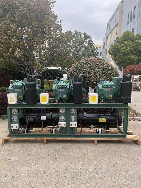 Groupe de condensation à piston 10CV refroidi par eau, 380V 3PH 50Hz et garantie 1 an