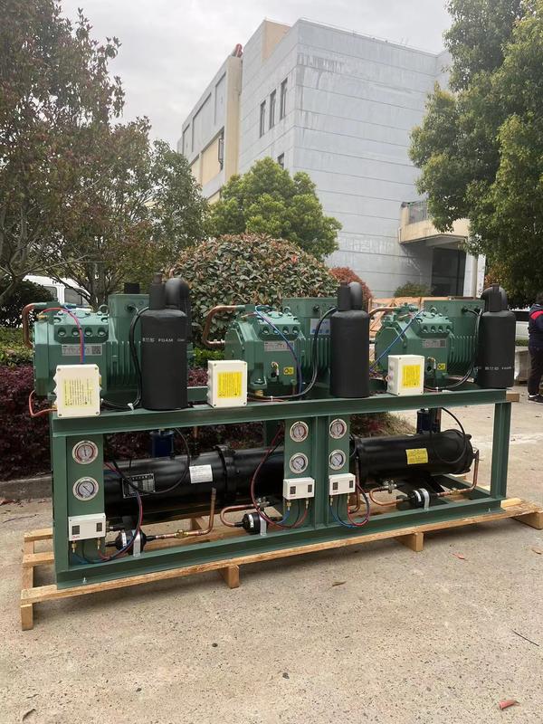 Unité de condensation refroidie à l'eau de 10 chevaux*3 avec 380V 3PH 50Hz et garantie d'un an