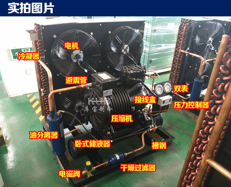 BFS51 Chambre froide fiable Compresseur semi-hermétique Unité de condensation de stockage à froid Unité de réfrigération facile à utiliser