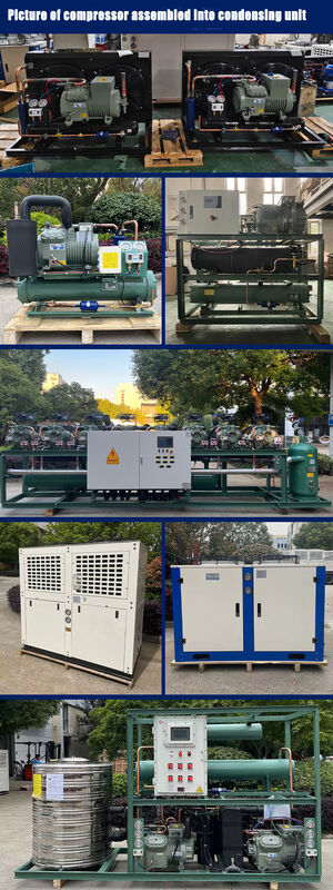 Compresseur semi-hermétique à piston pour chambre froide R404A, personnalisable, de 2 à 50 CV