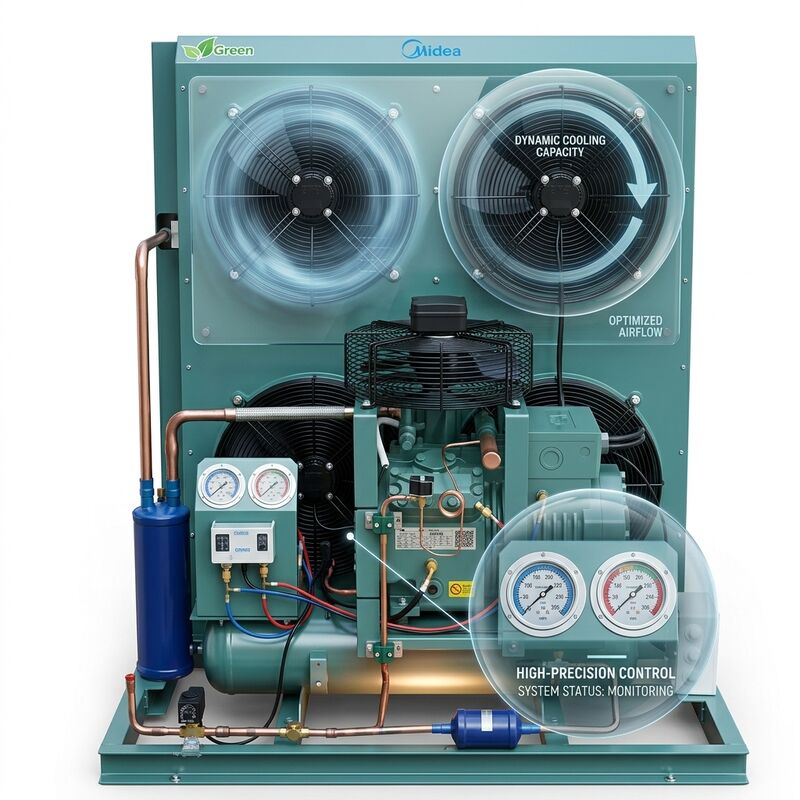 Unité de condensation semi-hermétique à haute COP économe en énergie 4EES-6Y Chambre froide à faible puissance 380V 50Hz
