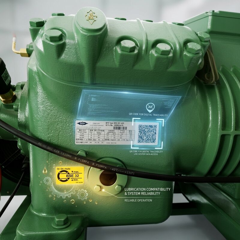 Parallel Rack Compressor Semi Hermetic Condensing Unit 4NES-20Y Industrial Cold Storage System