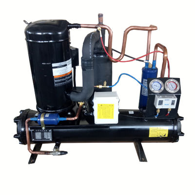Groupe de condensation refroidi par eau 380V 3PH 50HZ avec 1 an de garantie et compresseur Copeland 2Hp 3Hp 4Hp